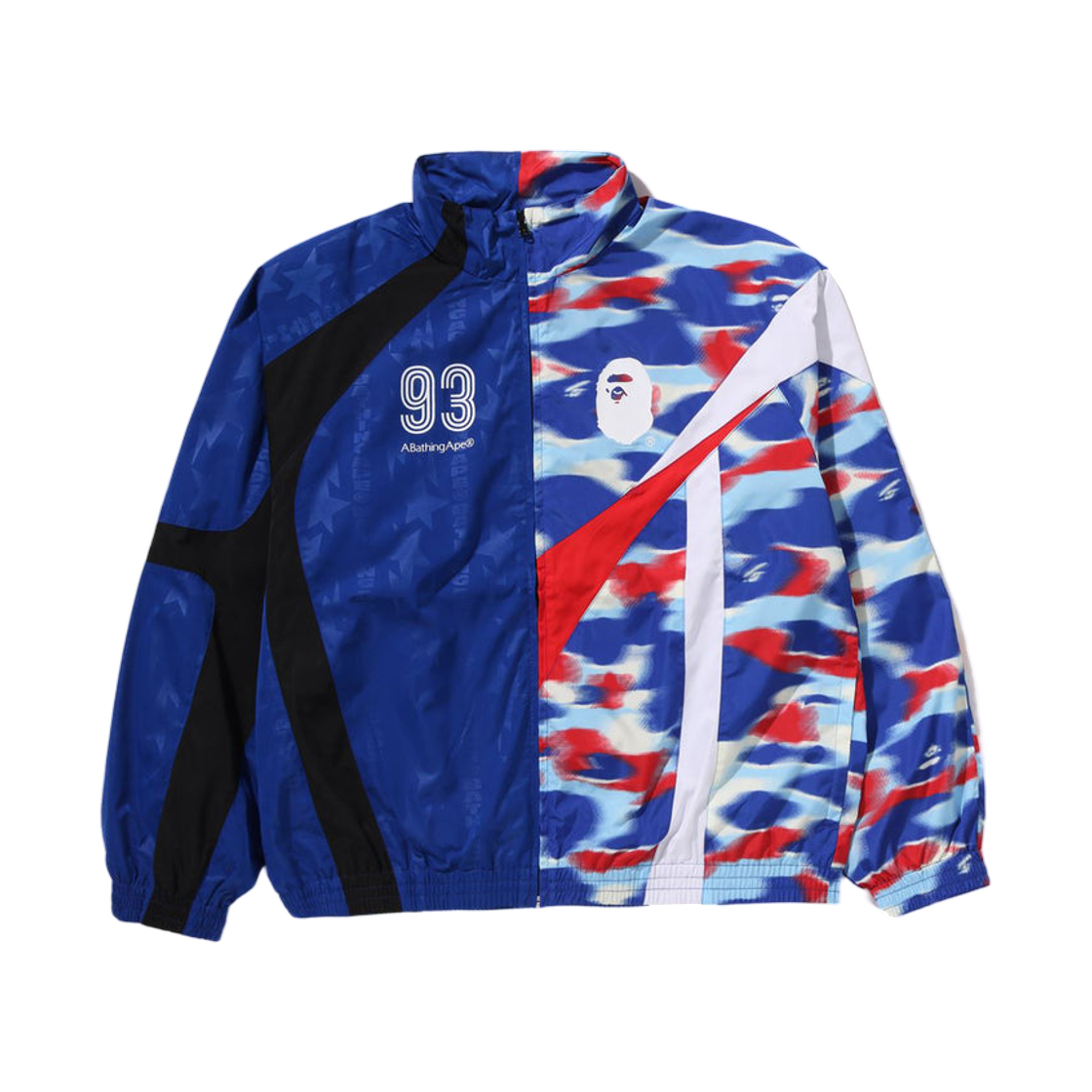베이프 스플릿 스탠드 칼라 트랙 자켓 블루(BAPE Split Stand Collar Track Jacket Blue)