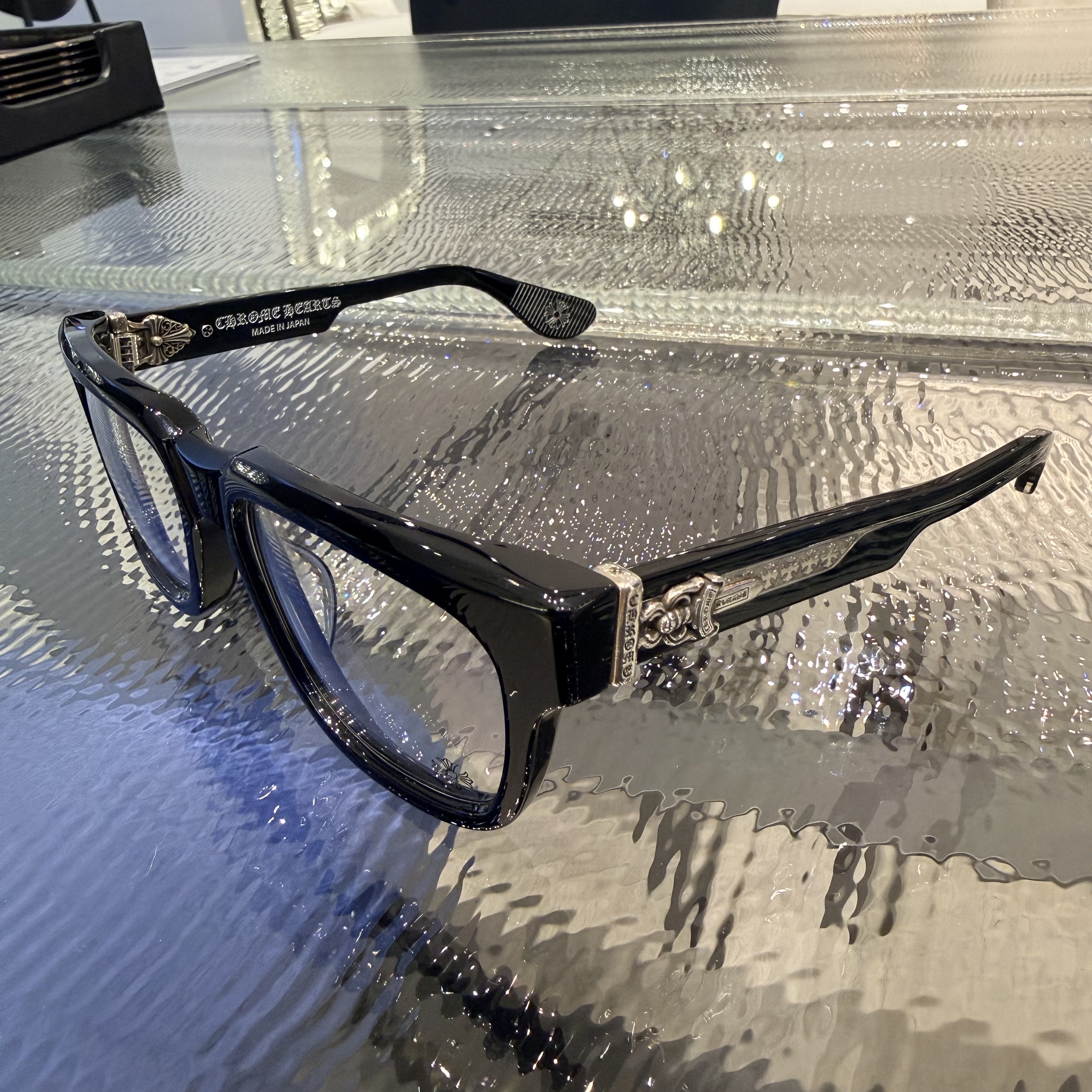 Chrome Hearts Box Officer Sunglasses Black 착용 스타일