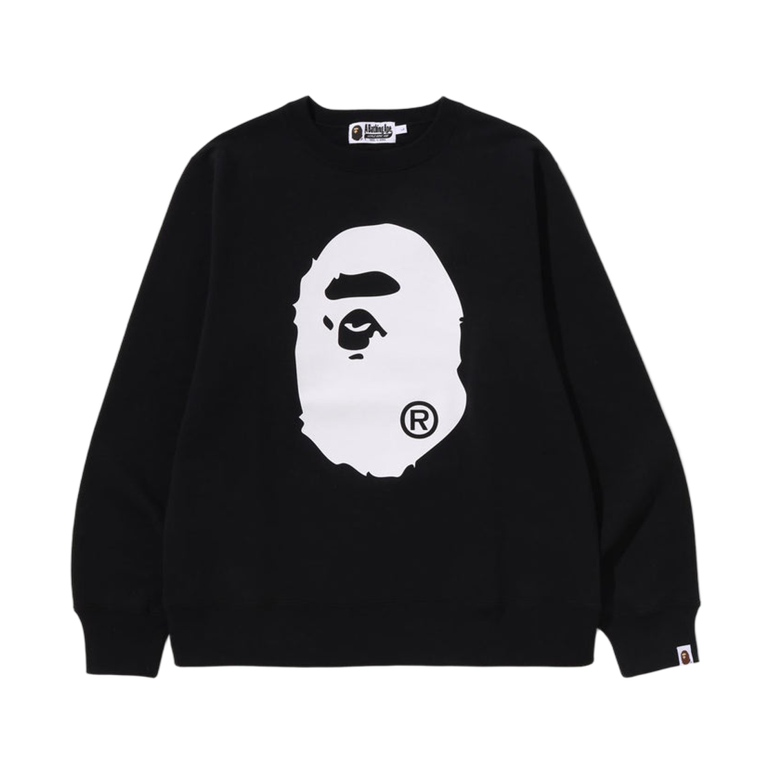 - BAPE Big Ape Head Crewneck Sweatshirt Black
