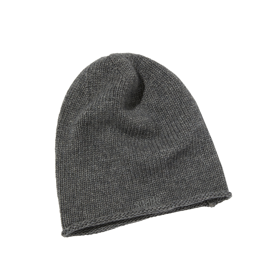 SDFSAC108GY Suade Rolled Beanie Gray