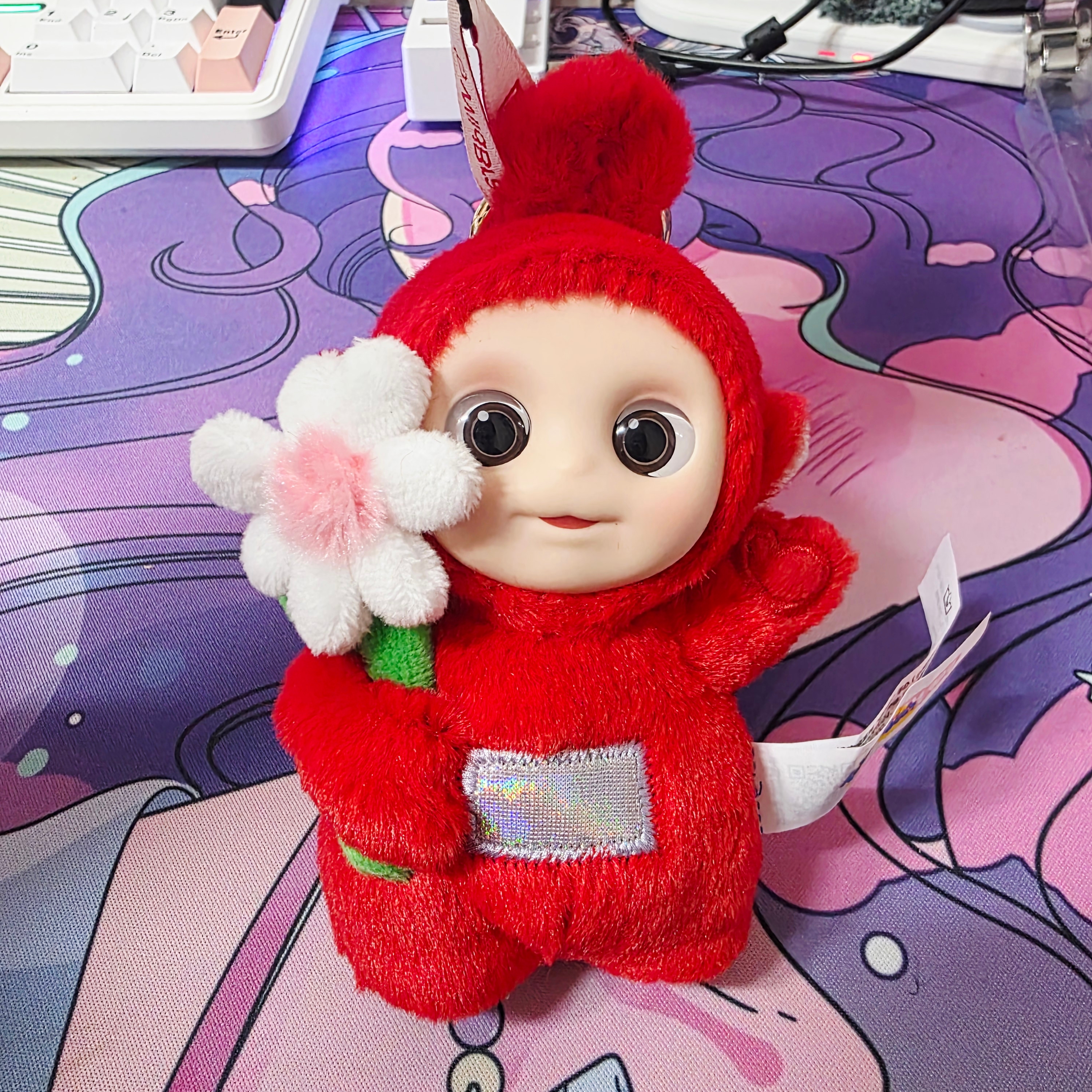 Pop Mart Teletubbies Say Hello Series Figures Sealed Case Po's Happy Flower (Opened Case) 착용 스타일