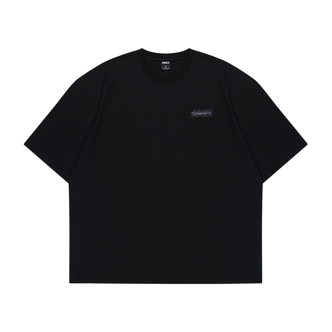 H3AM1MLTS180BK HDEX Wild Letter Giant Fit Short Sleeve Black