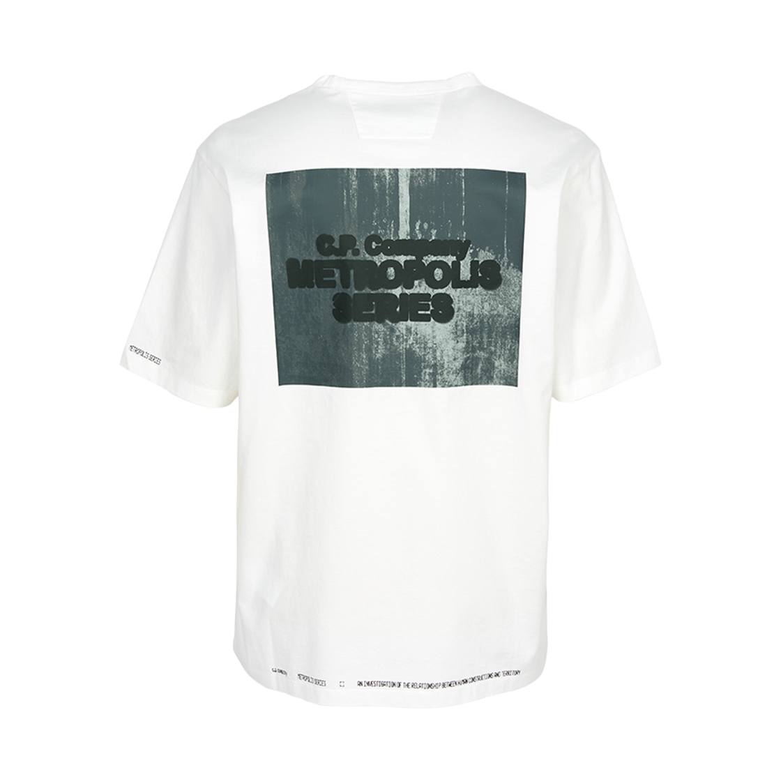 20CLTS057A006370W103 C.P. Company Logo Short Sleeve T-Shirt White - 26SS