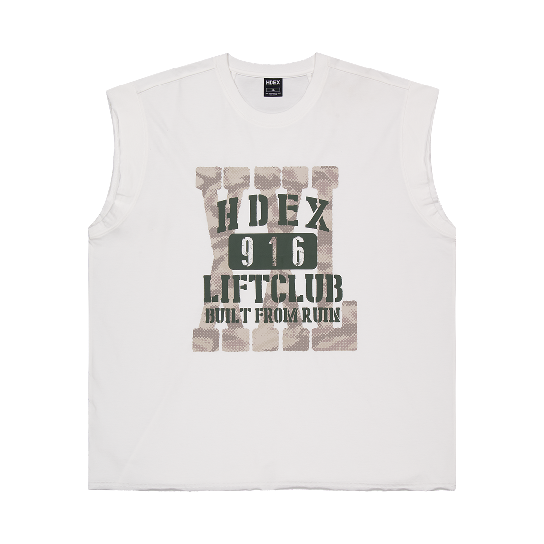 H3AM1MLSL130WH HDEX Lift Cap Damage Sleeveless White