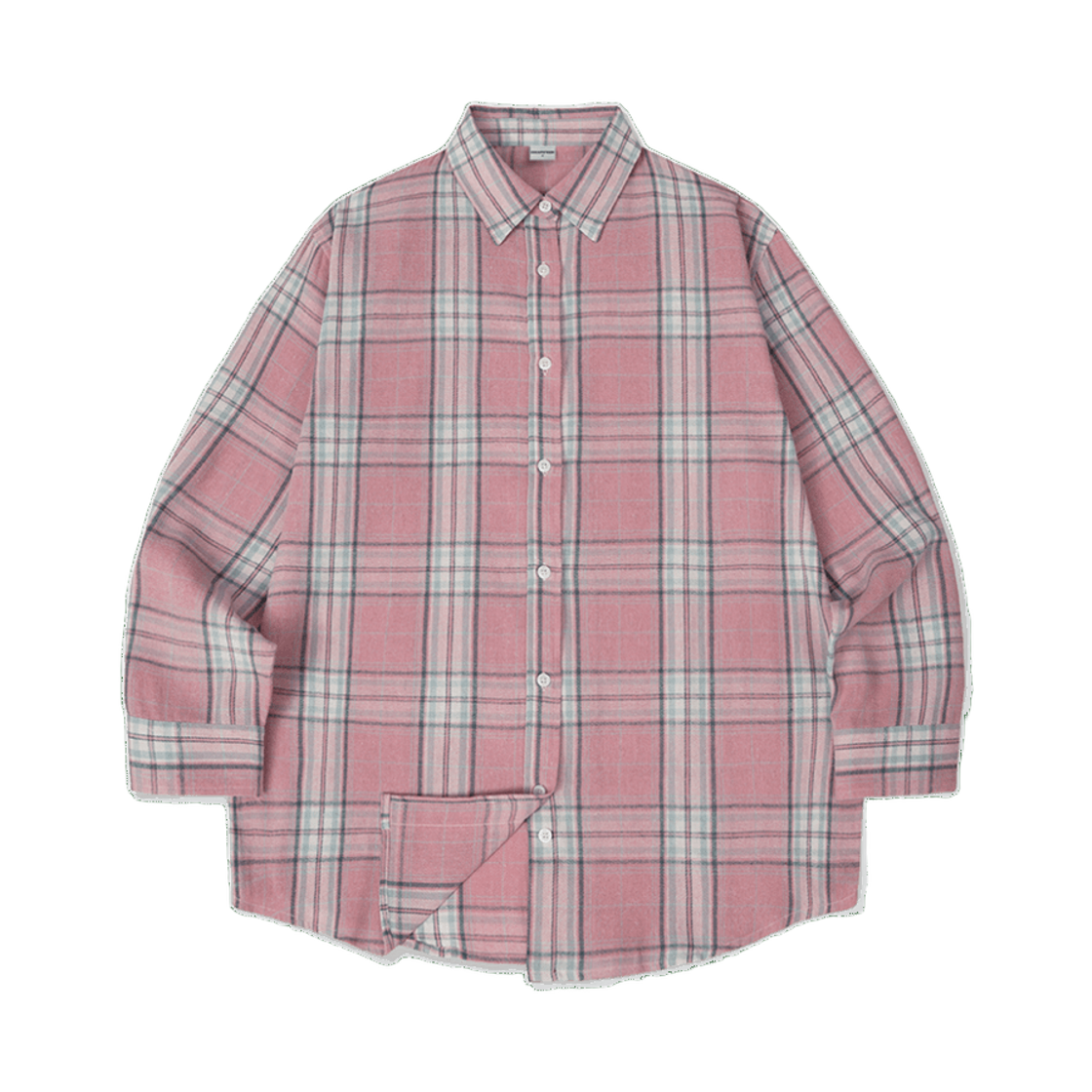 이스케이프프롬 이지 라인 오버핏 체크 셔츠 핑크(Escapefrom Easy Line Overfit Check Shirt)