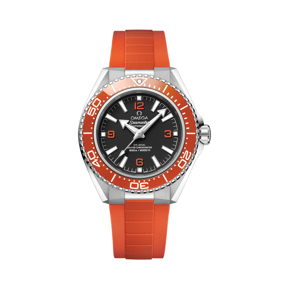 오메가 씨마스터 플래닛 오션 600M 오토매틱 코 액시얼 마스터 크로노미터 42mm 스틸 러버 스트랩 블랙(Omega Seamaster Planet Ocean 600M Automatic Co Axial Master Chronometer 42mm Steel Rubber Strap Black)