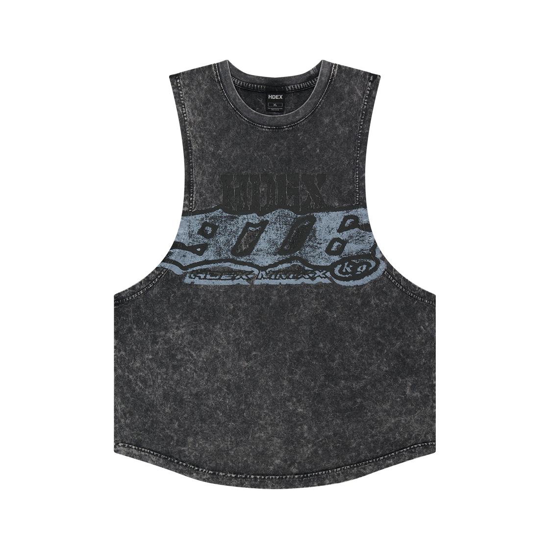 H3AM1MLSL100CH HDEX Core Combi Faded Washing Sleeveless Charcoal