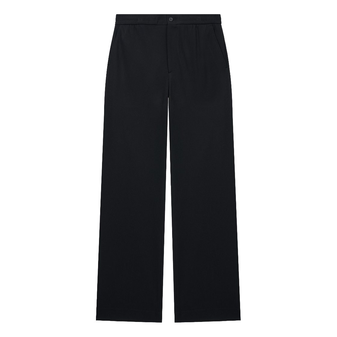 티엔지티 와이드핏 리브드 밴딩 팬츠 블랙(TNGT Wide Fit Ribbed Banding Pants Black)