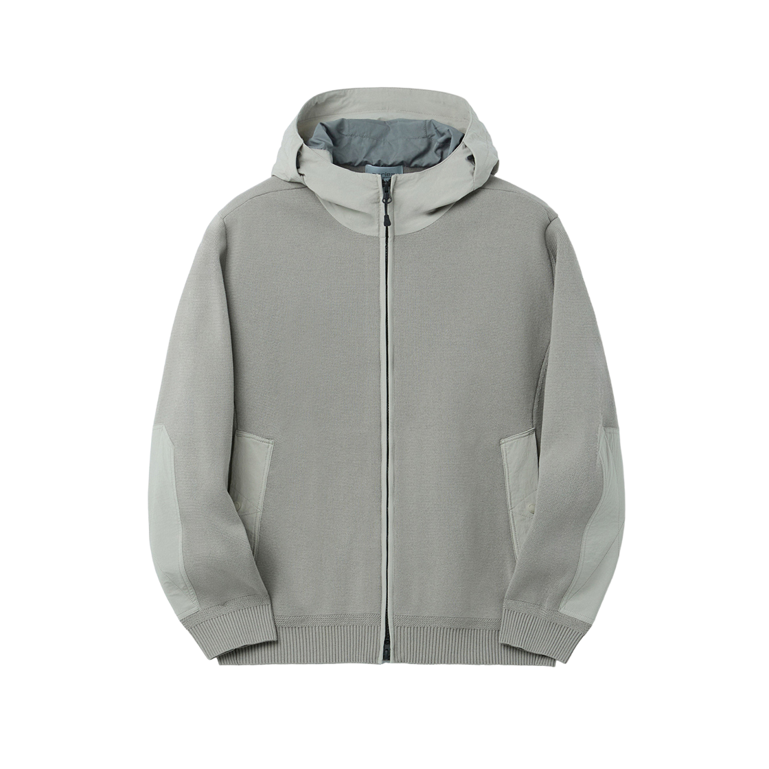 시리즈 하이브리드 집업 후드 가디건 베이지(SERIES Hybrid Zip-Up Hooded Cardigan Beige)