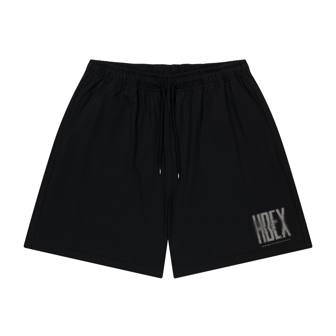 에이치덱스 크랙 프린티드 쇼츠 블랙(HDEX Crack Printed Shorts Black)