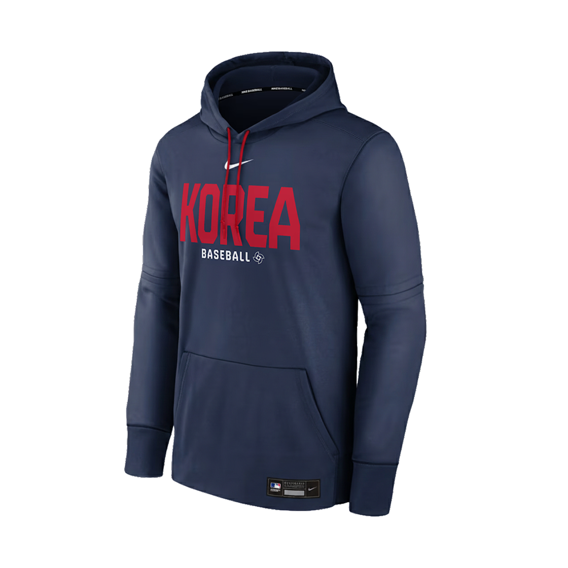 NAC3046NWBK-ABV Nike Korea National Baseball Team 2026 World Baseball Classic Authentic Collection Therma Pullover Hoodie Navy
