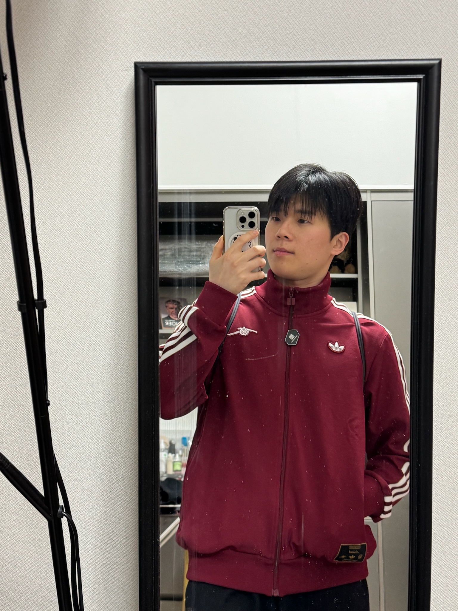 Adidas Arsenal Terrace Icon Track Top Team Coll Burgundy 2 - KR Sizing 착용 스타일 - 2