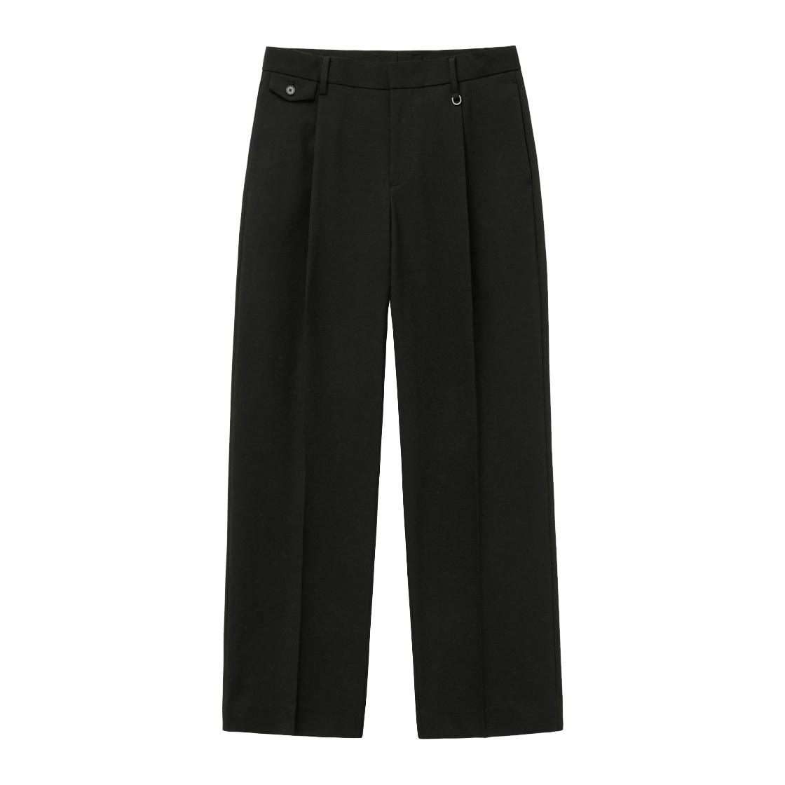 티엔지티 플랩 디테일 와이드핏 팬츠 블랙(TNGT Flap Detail Wide Fit Pants Black)