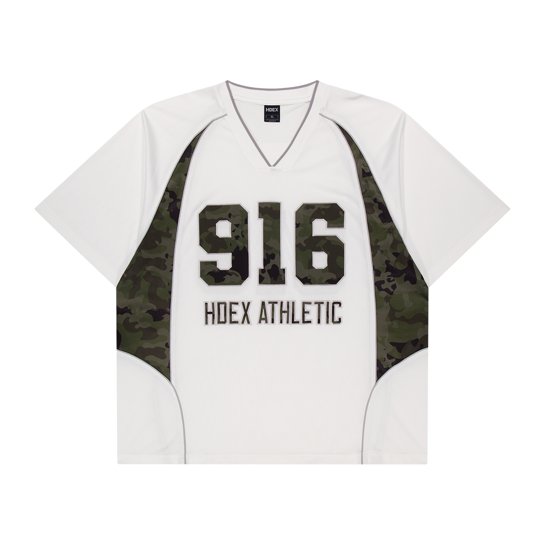 H3AM1MLTS090WH HDEX Camo 916 Block Mesh Short Sleeve White