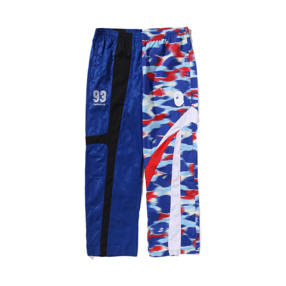 베이프 스플릿 릴렉스드 핏 트랙 팬츠 블루(BAPE Split Relaxed Fit Track Pants Blue)
