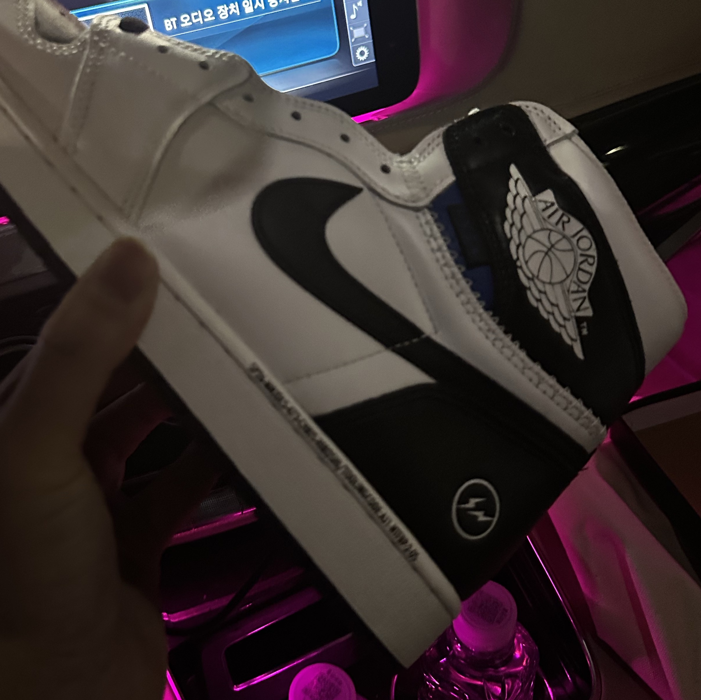 Jordan 1 x Fragment x Union LA High OG SP White Black 착용 스타일