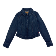 Levi's Stretch Fitted Trucker Jacket Dark Indigo