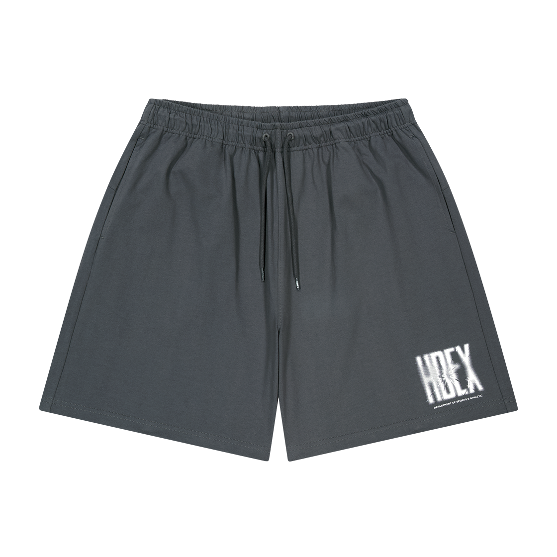 H3AM1MLHP120CH HDEX Crack Printed Shorts Charcoal
