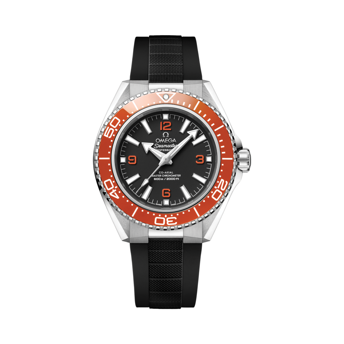 오메가 씨마스터 플래닛 오션 600M 오토매틱 코 액시얼 마스터 크로노미터 42mm 스틸 러버 스트랩 블랙(Omega Seamaster Planet Ocean 600M Automatic Co Axial Master Chronometer 42mm Steel Rubber Strap Black) - 1
