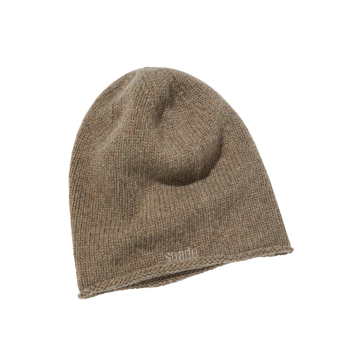 스웨이드 롤 비니 브라운(Suade Rolled Beanie Brown)