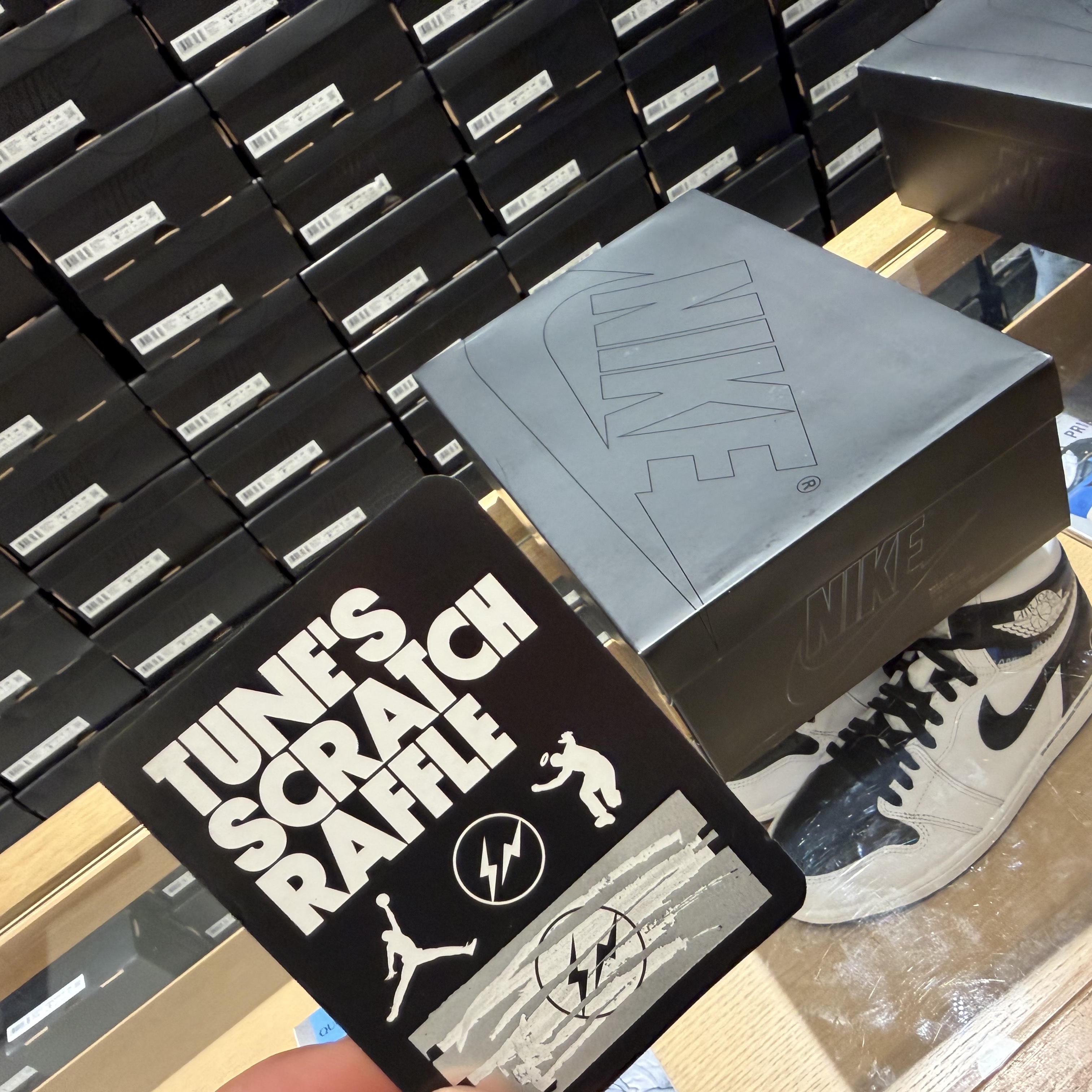Jordan 1 x Fragment x Union LA High OG SP White Black 착용 스타일