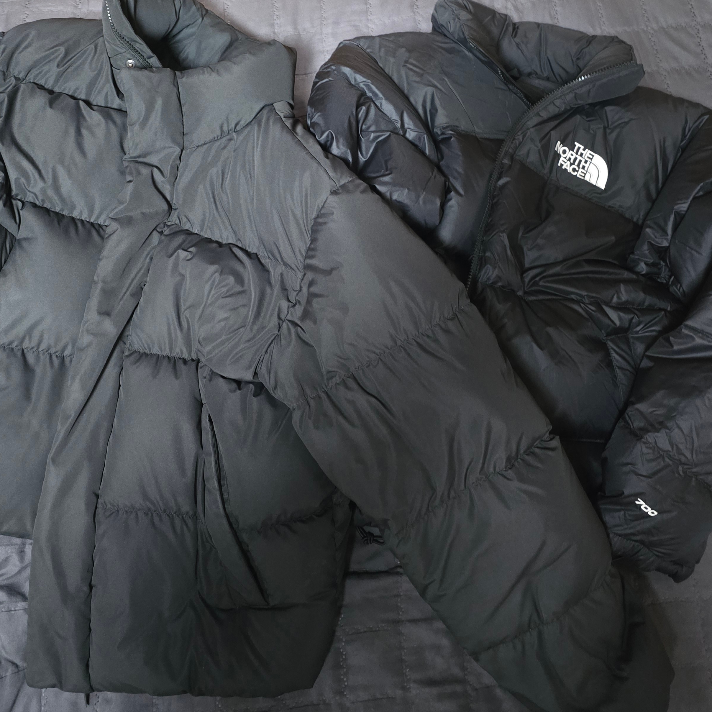 The North Face 1996 Retro Nuptse Down Jacket TNF Black 착용 스타일 - 2