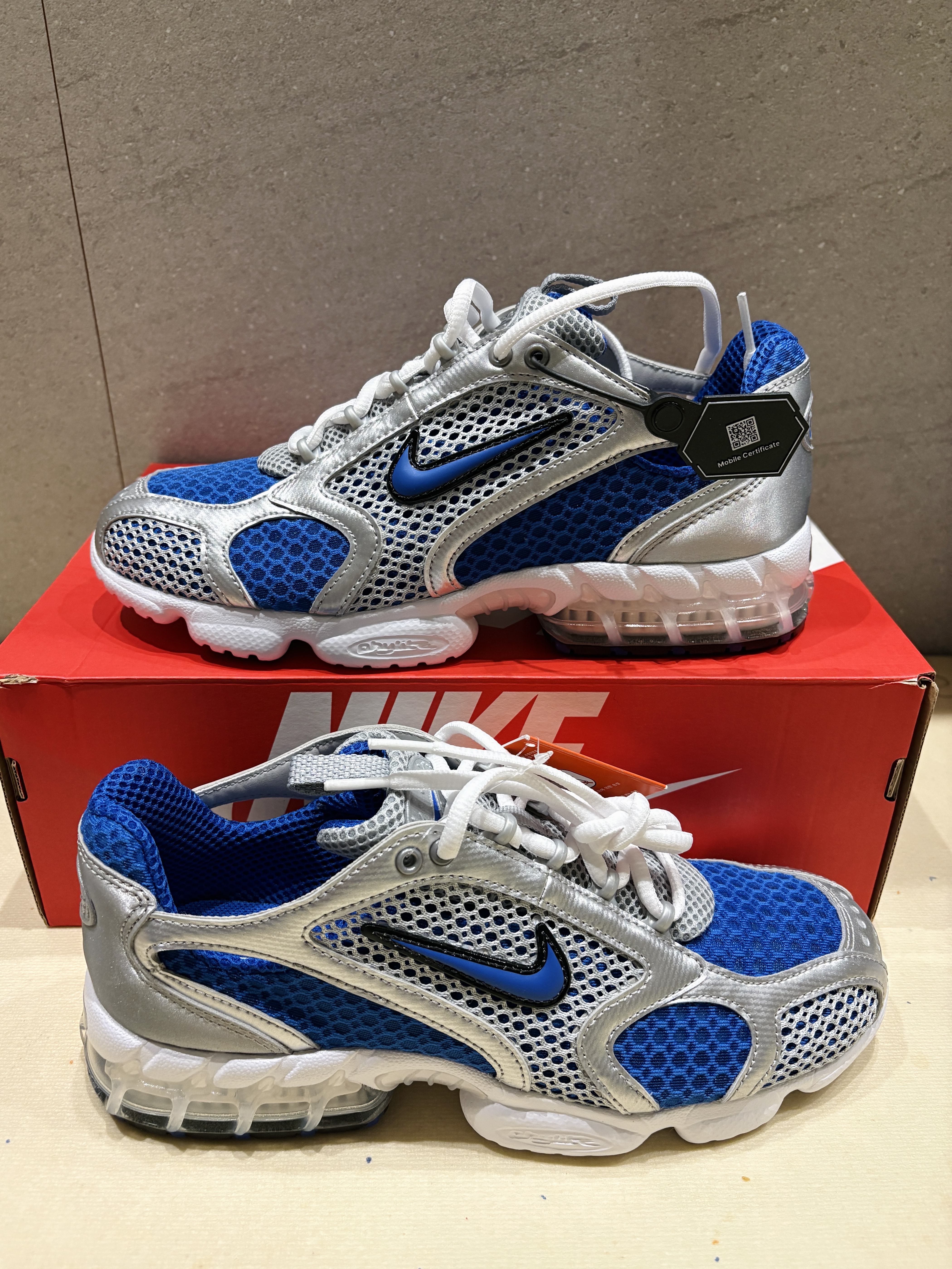 Nike Air Zoom Spiridon Cage 2 Varsity Royal 착용 스타일 - 2