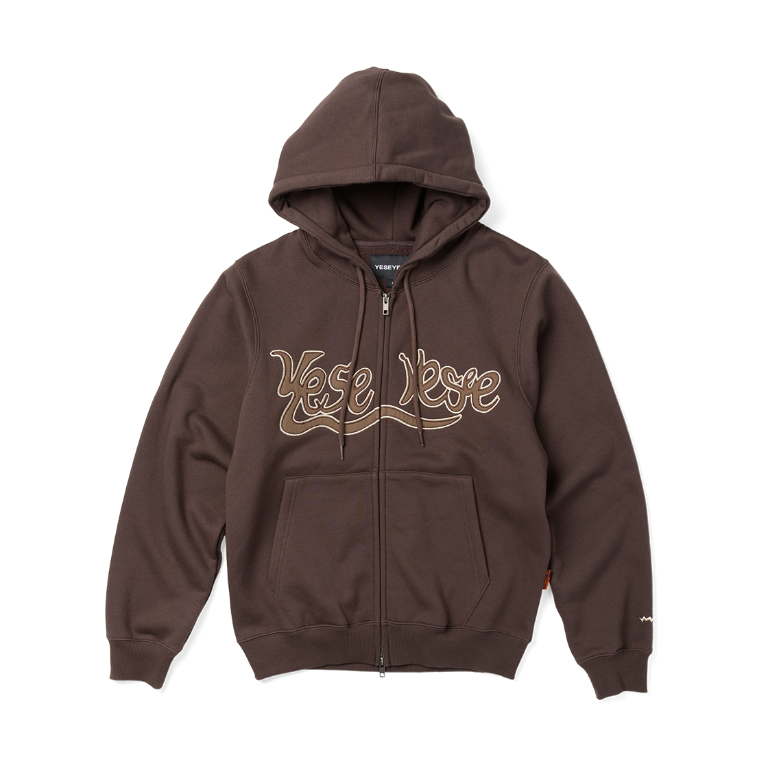 [더블적립] 예스아이씨 예스 스네일 로고 집업 후디 다크 브라운