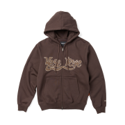 [더블적립] YESEYESEE Y.E.S Snail Logo Zip-up Hoodie Dark Brown