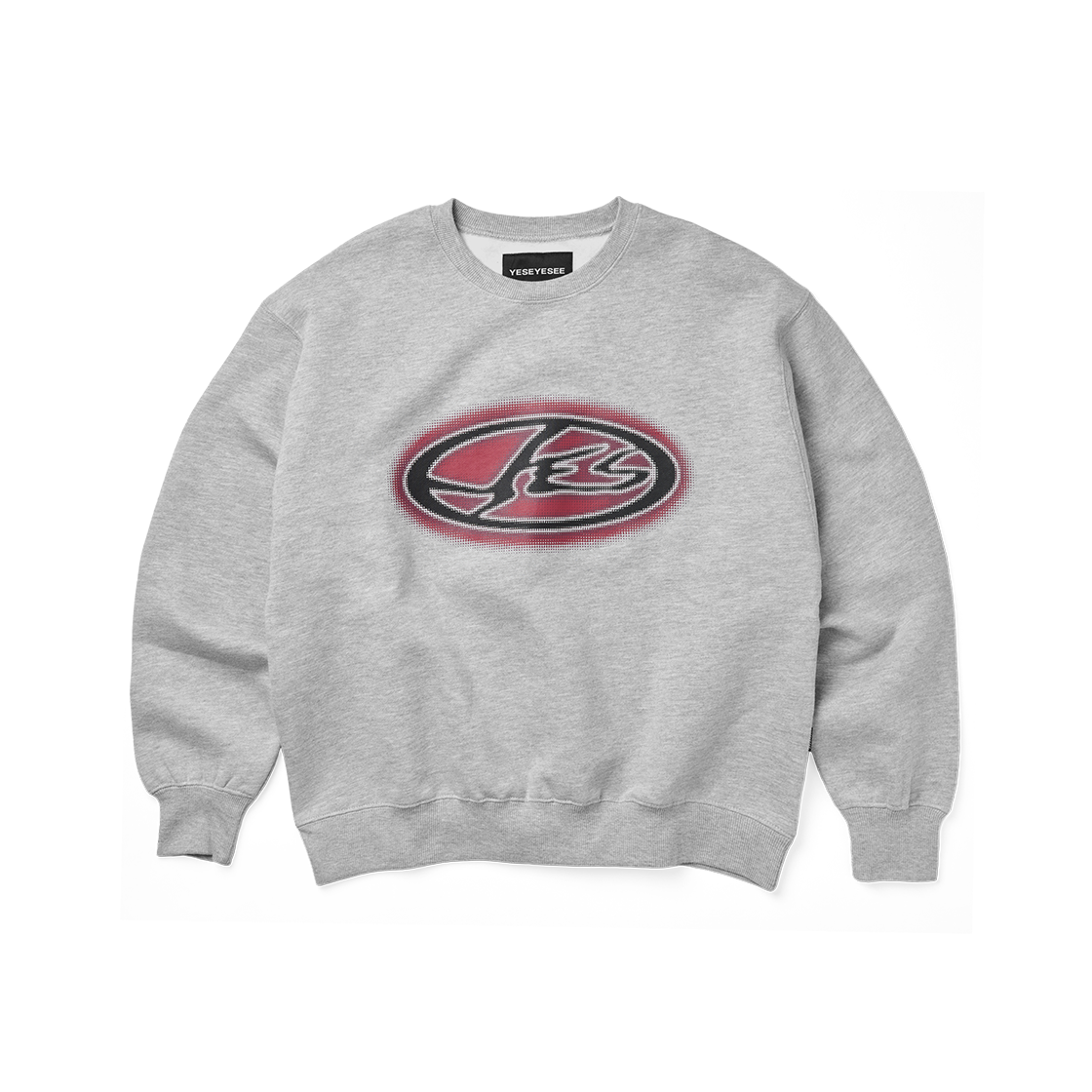 [더블적립] 예스아이씨 예스 오벌 로고 스웨트셔츠 그레이