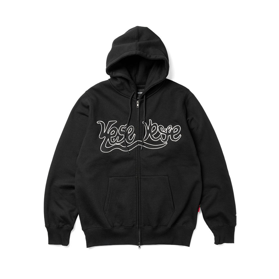 [더블적립] 예스아이씨 예스 스네일 로고 집업 후디 블랙