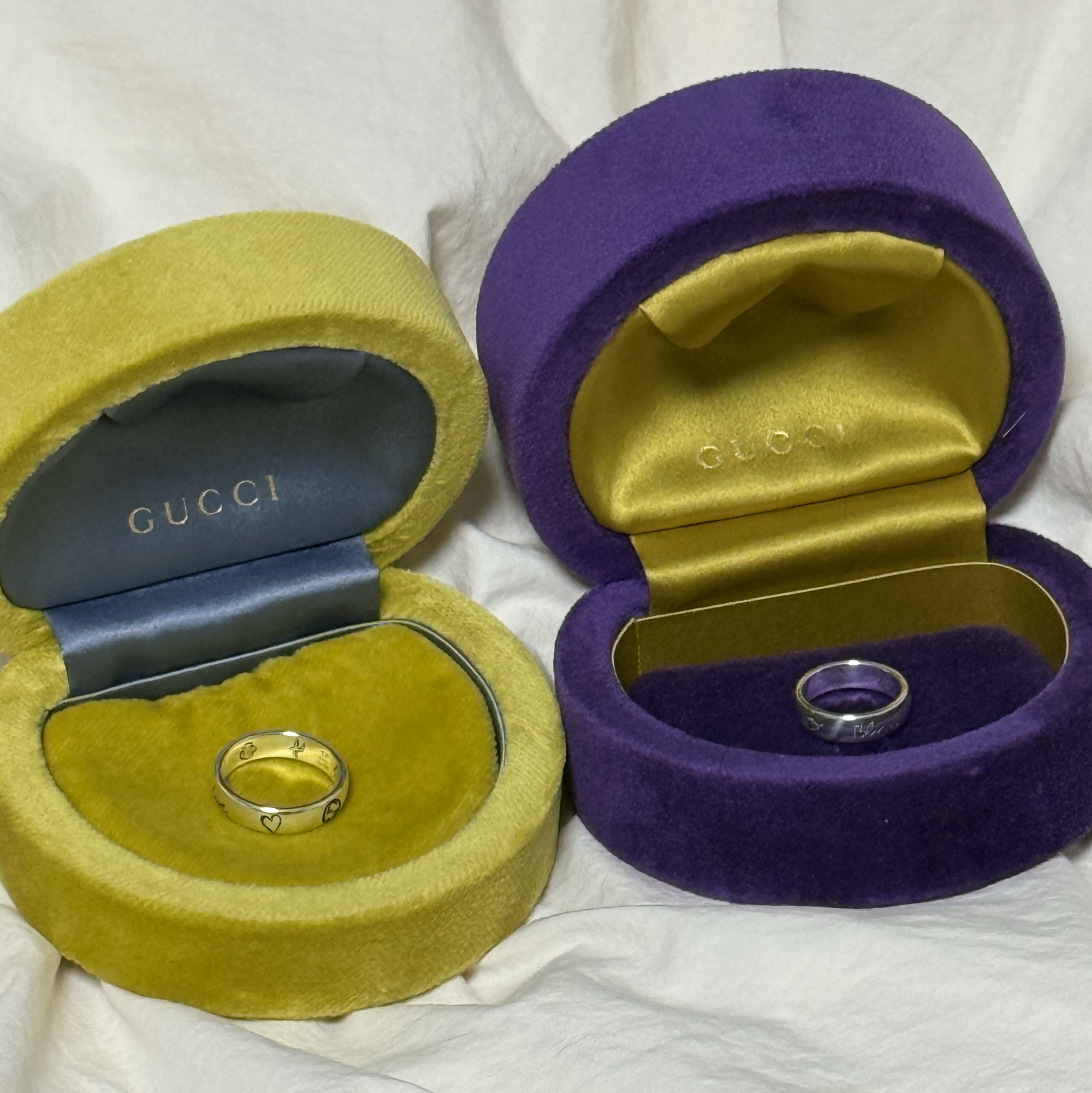 Gucci Blind For Love Ring Silver 착용 스타일