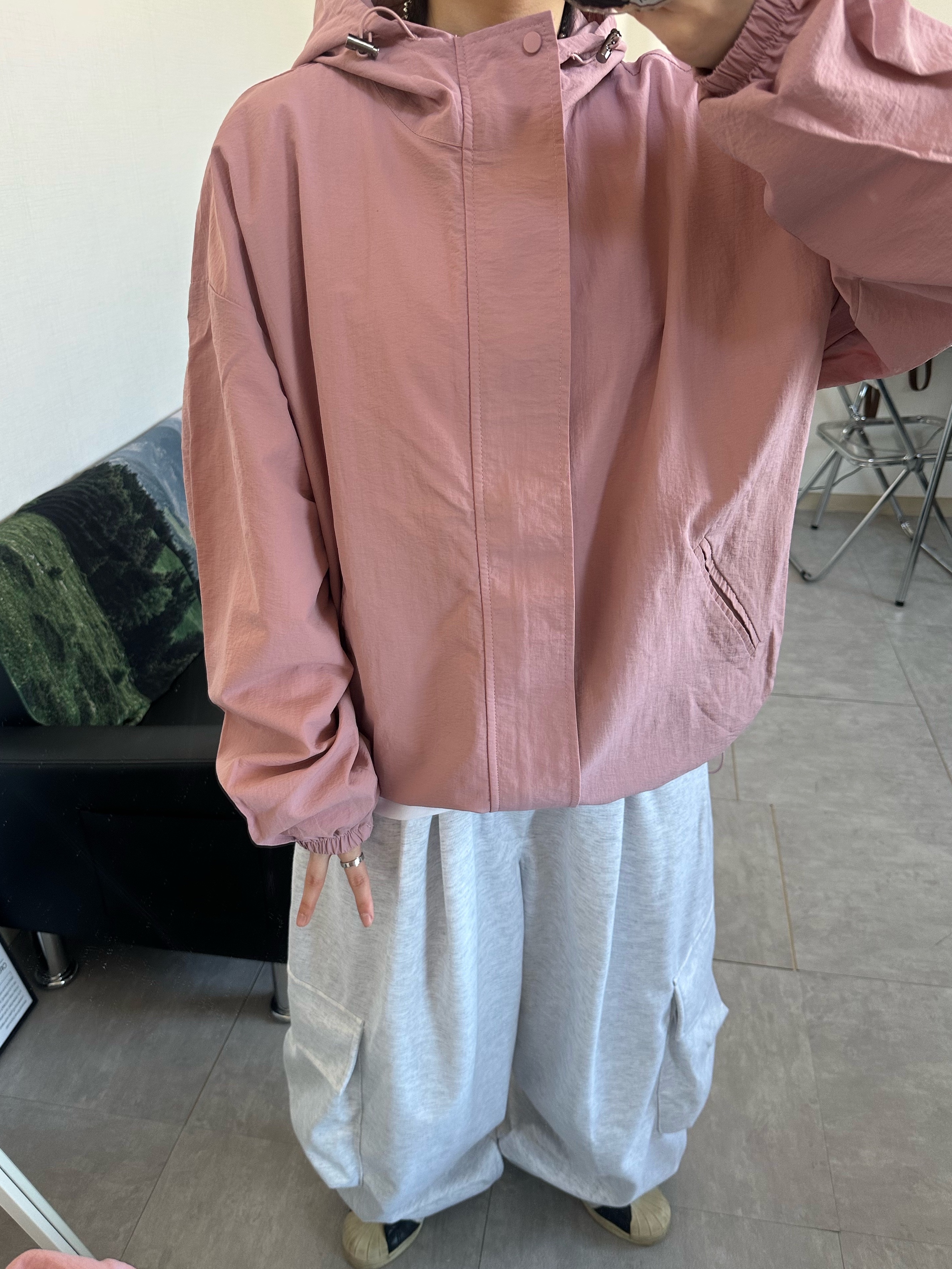 (W) Nike Dunk Low Light Smoke Grey 착용 스타일 - 5