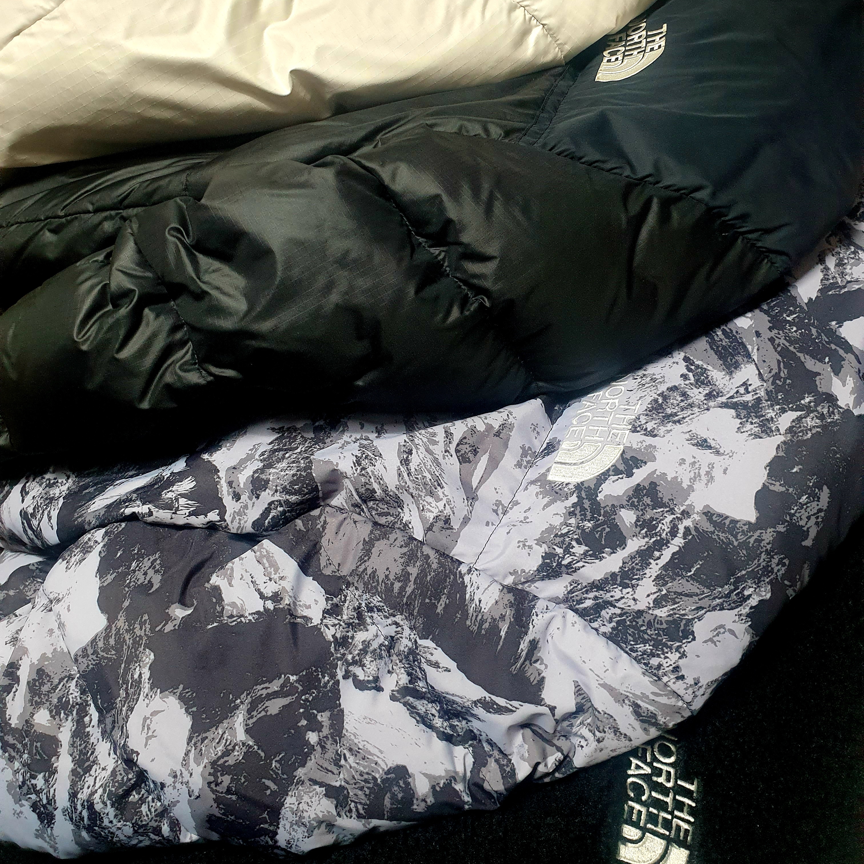 The North Face 1996 Eco Nuptse Jacket Black 착용 스타일