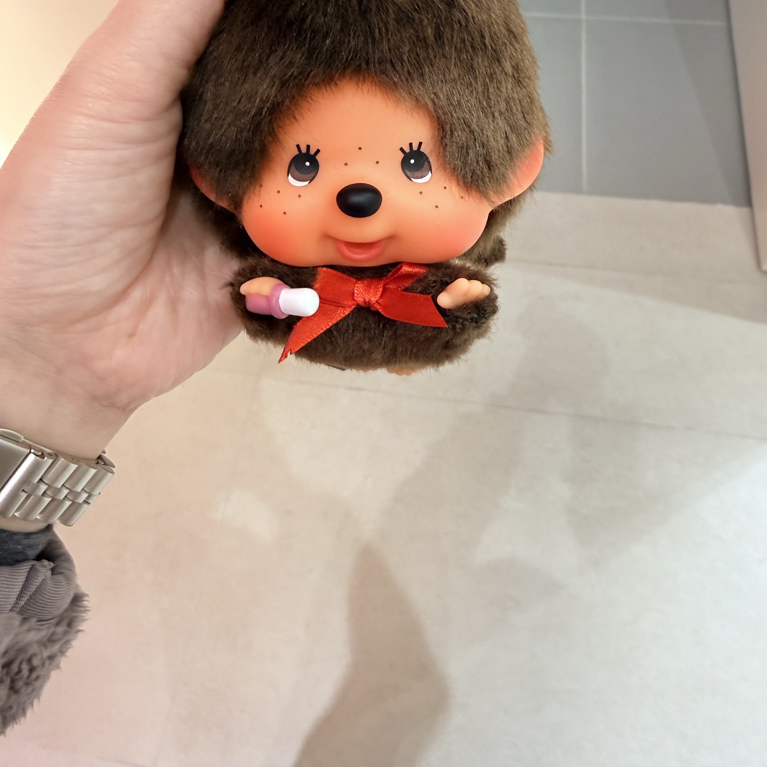 Monchhichi Fly! Big Head Monchhichi Boy K/C 착용 스타일 - 2