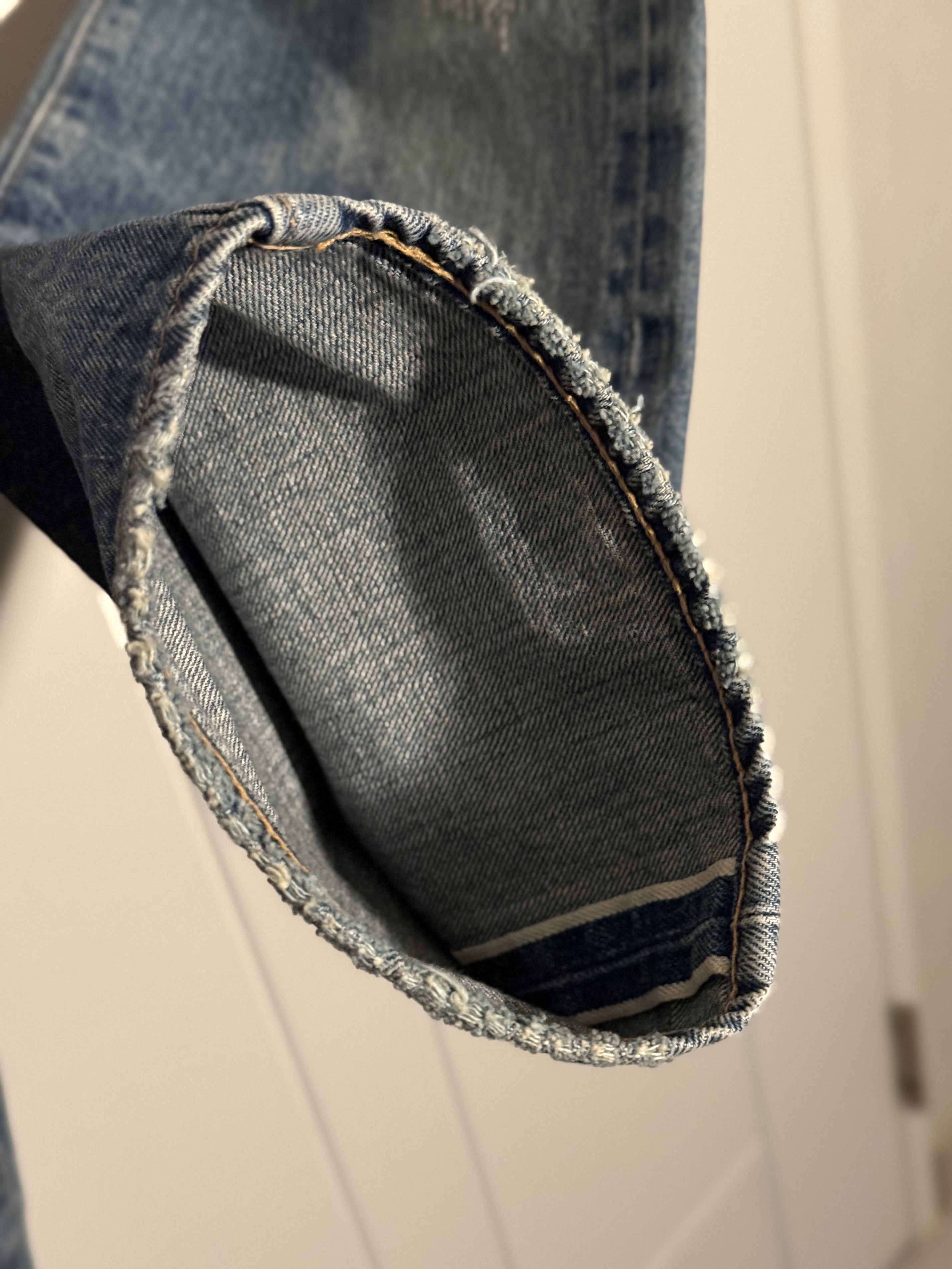 Levi's Bluetab 1980's 501 Jeans Medium Indigo 착용 스타일 - 5