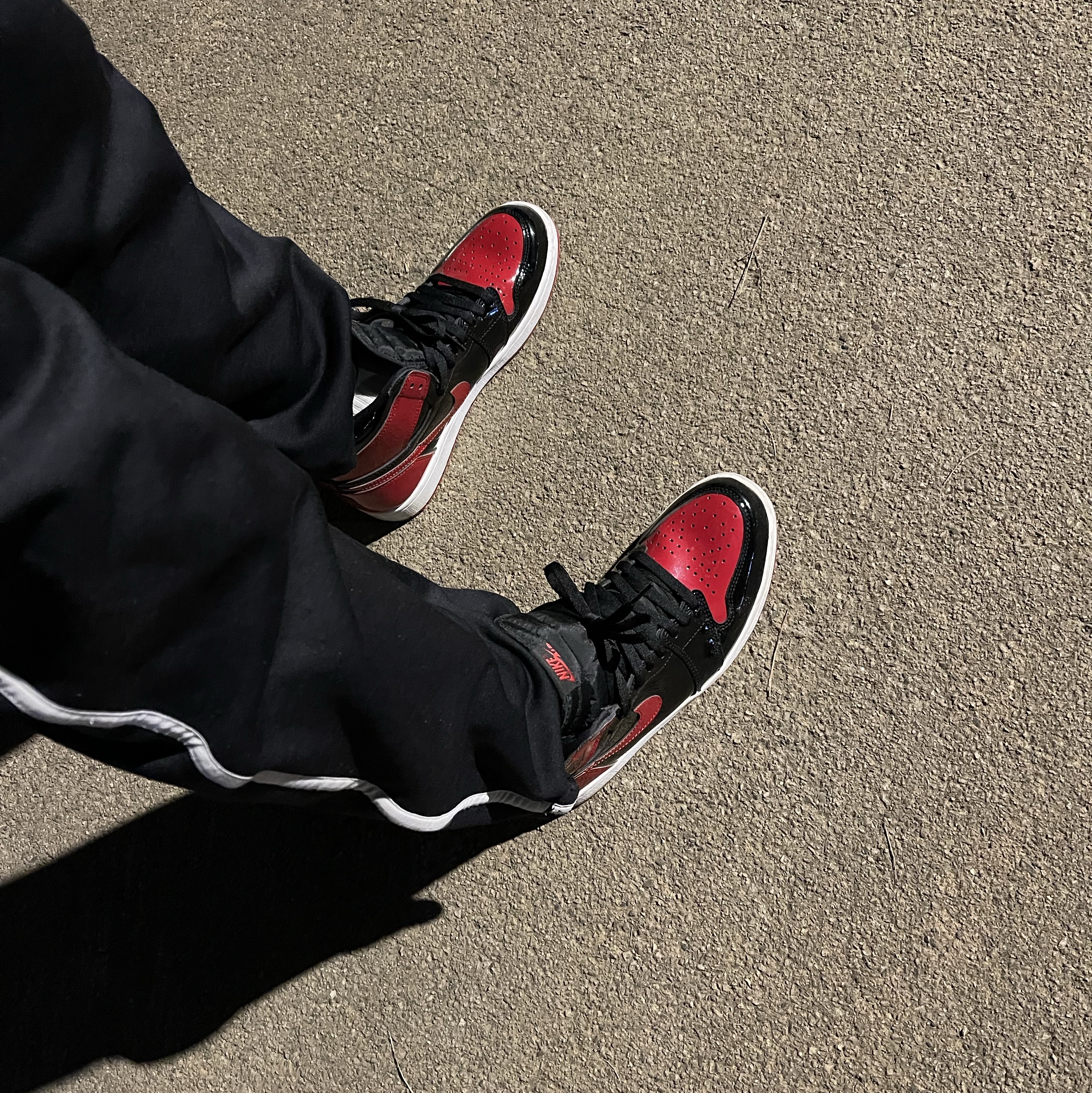 Jordan 1 Retro High OG Patent Bred 착용 스타일