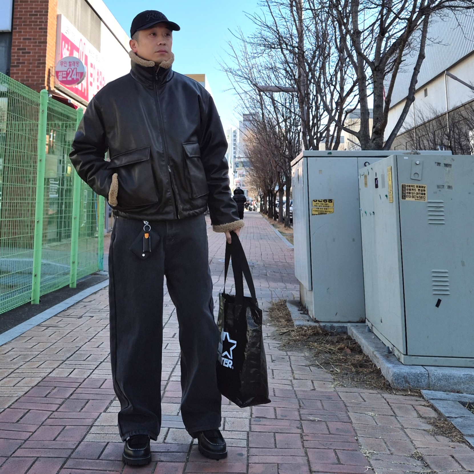 Millo Archive Cade Leather Wallet Leather Black, [15%적립] Polo Ralph Lauren Herringbone Ball Cap Black - 25SS 착용 스타일 - 2