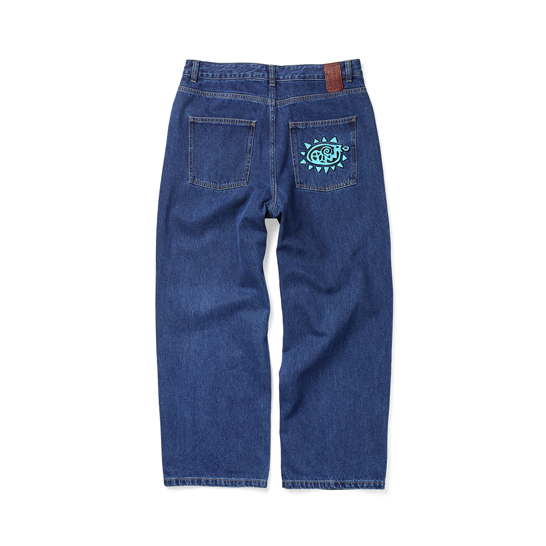 [더블적립] 예스아이씨 플라워 리벳 데님 팬츠 인디고([더블적립] YESEYESEE Flower Rivet Denim Pants Indigo)