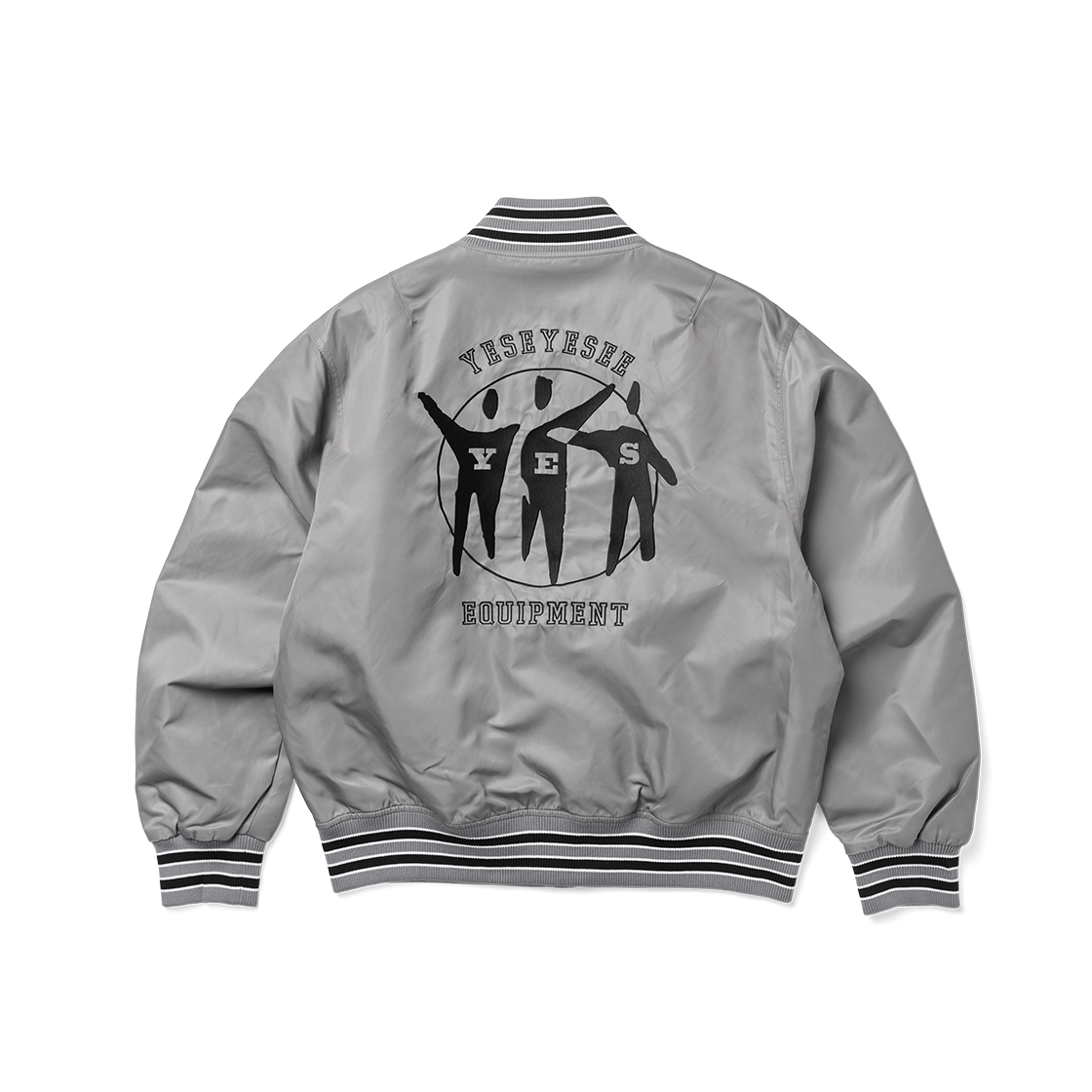 [더블적립] 예스아이씨 예스 팀 스타디움 재킷 그레이([더블적립] YESEYESEE Y.E.S Team Stadium Jacket Grey)
