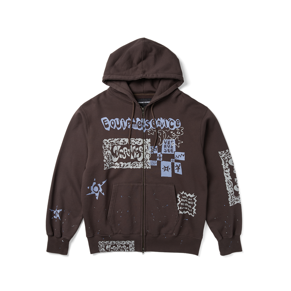 [더블적립] 예스아이씨 스캔드 집업 후디 다크 브라운