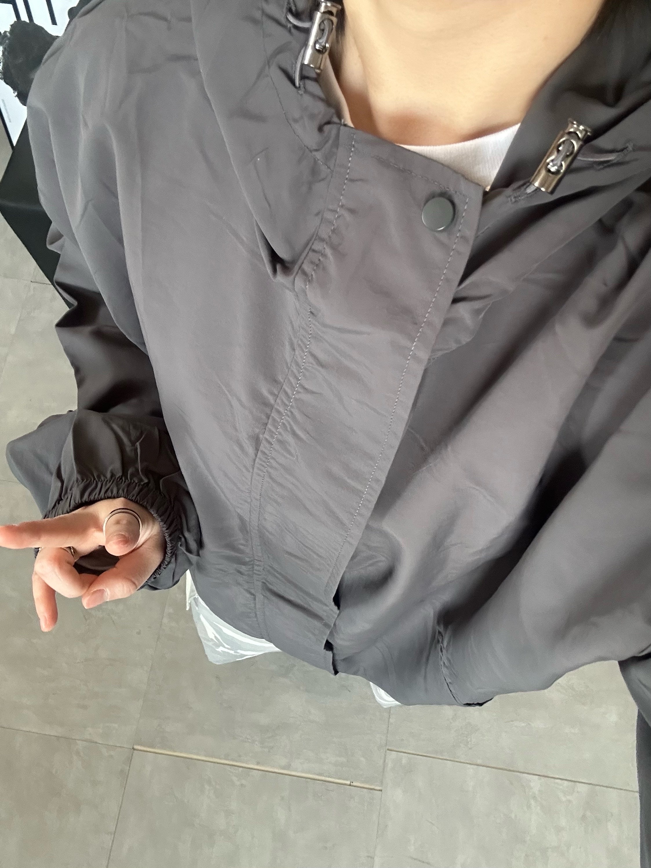 (W) Nike Dunk Low Light Smoke Grey 착용 스타일 - 3