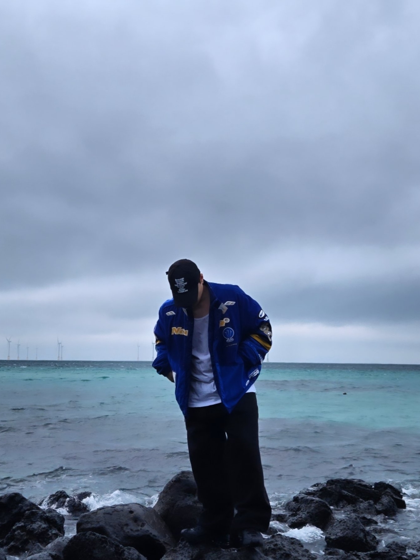 Nike x Drake Nocta x Kar L'Art De L'Automobile Racing Jacket Deep Royal Blue (FD2194-455) 착용 스타일 - 3
