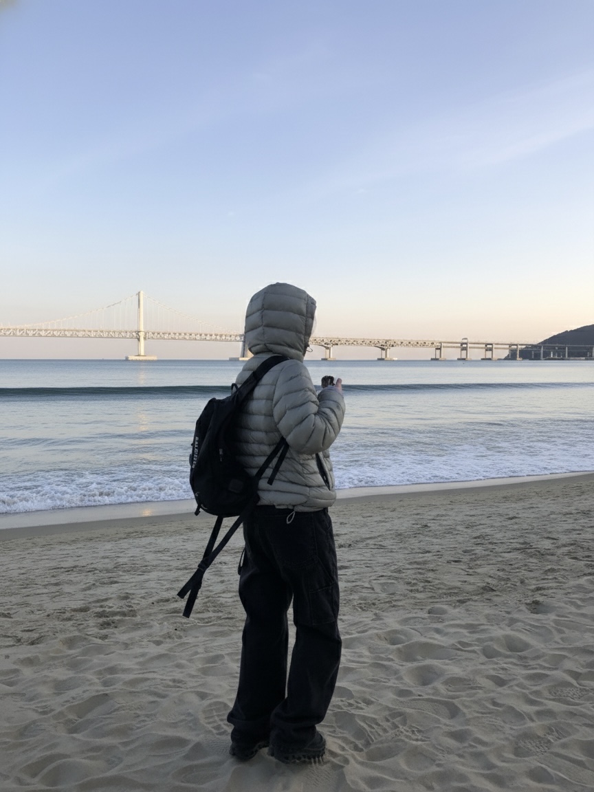 Sansan Gear Suffix Puffer Jacket Grey - 25FW, Salomon Trailblazer 10 Black 착용 스타일