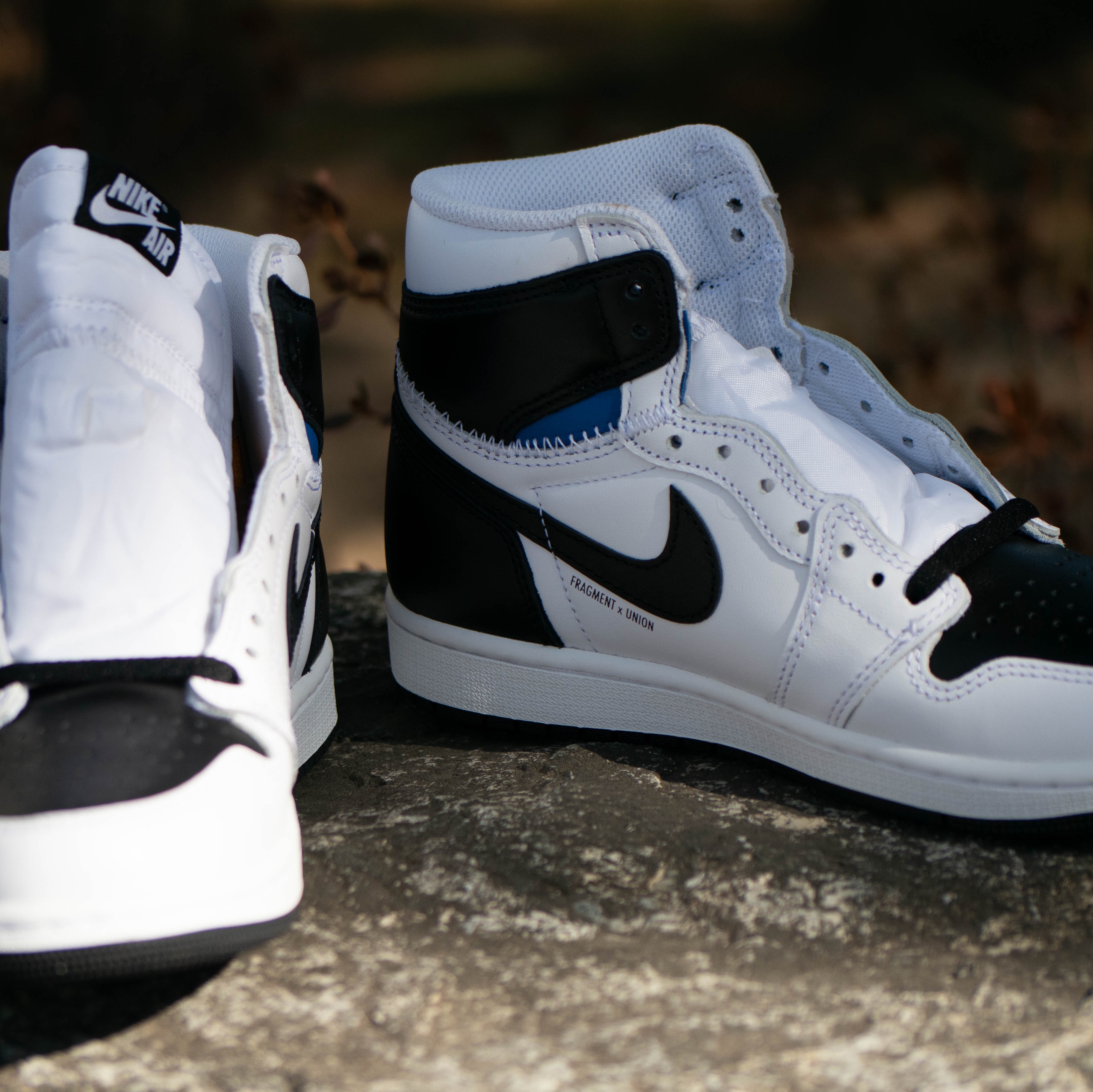 Jordan 1 x Fragment x Union LA High OG SP White Black 착용 스타일 - 6