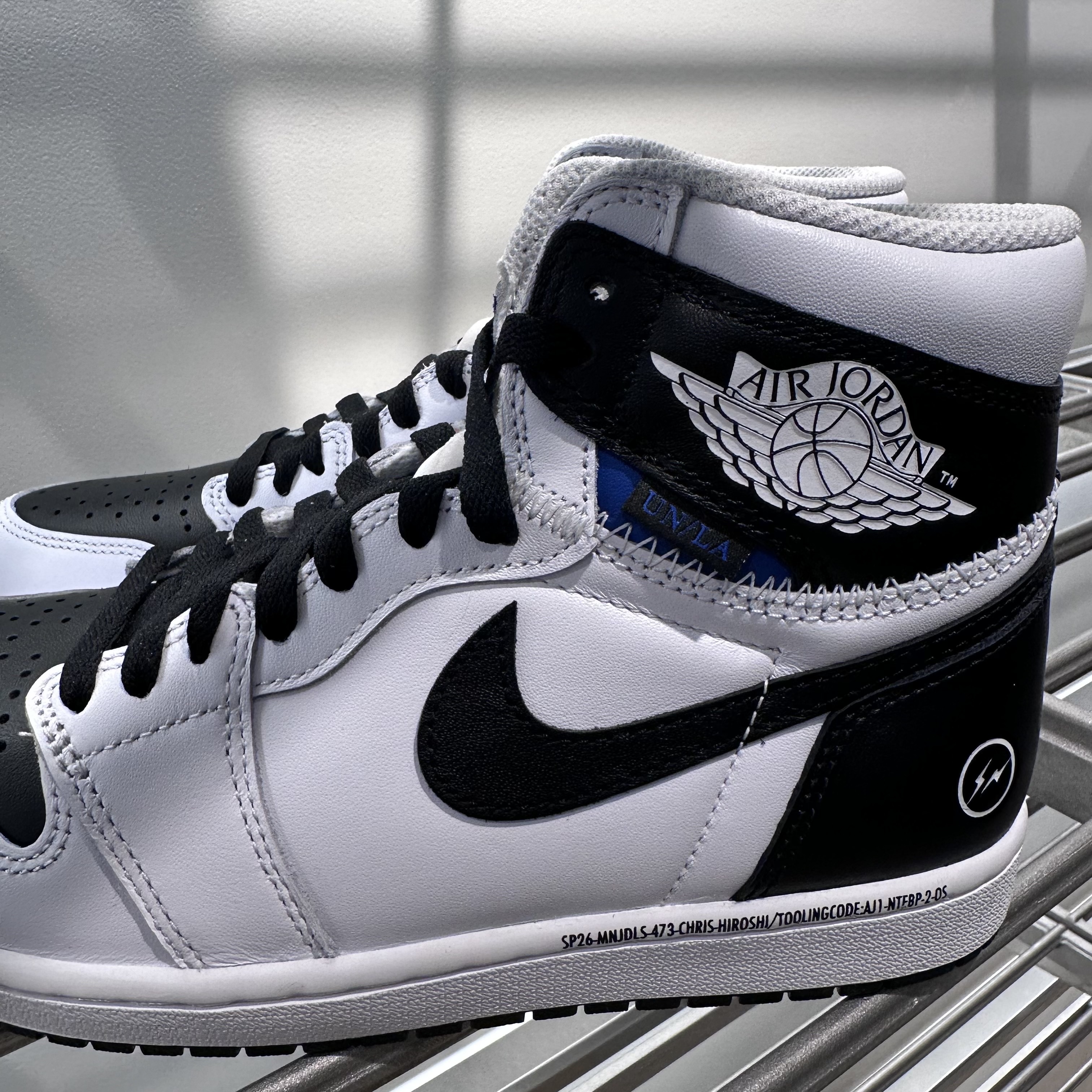 Jordan 1 x Fragment x Union LA High OG SP White Black 착용 스타일