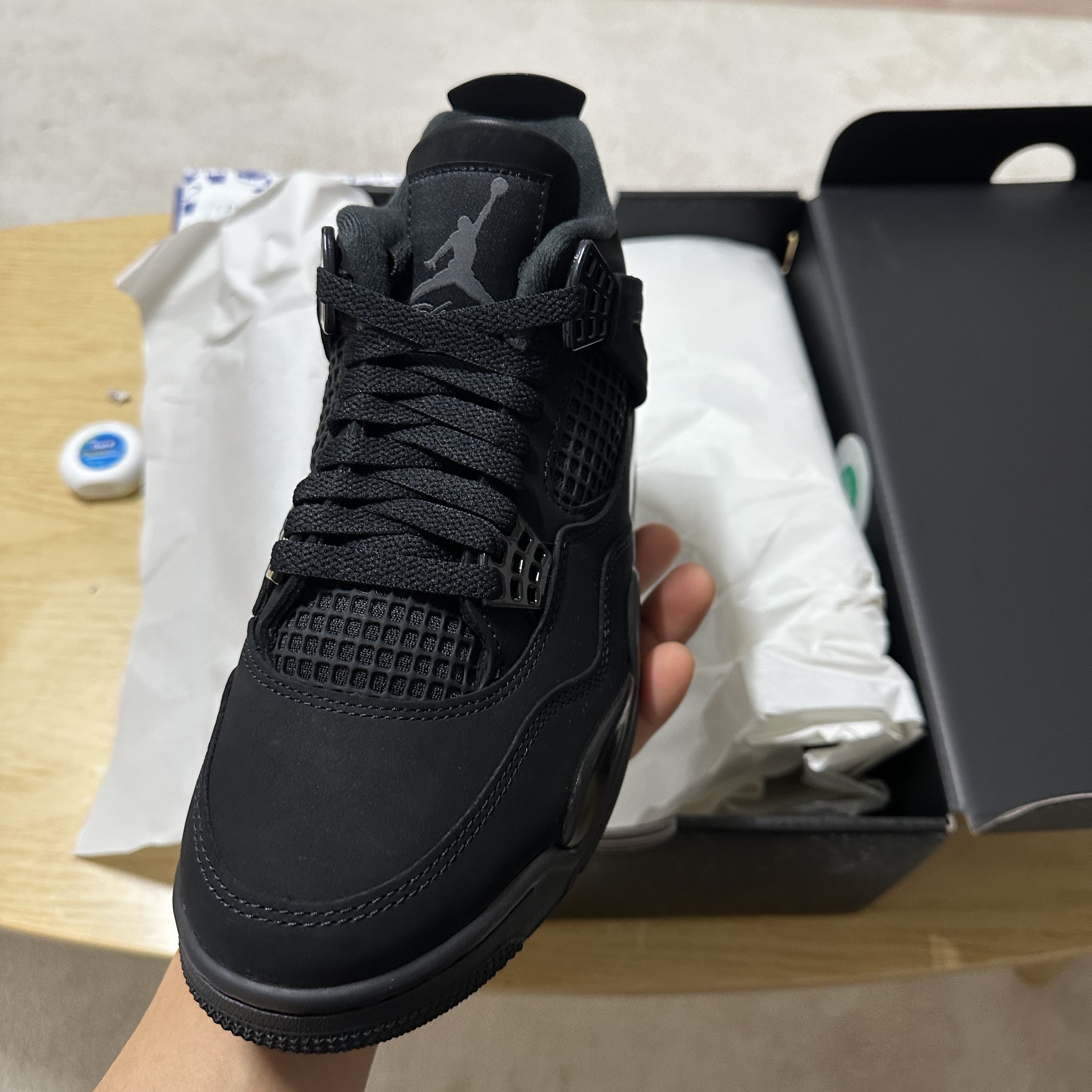Jordan 4 Retro Black Cat 2025 착용 스타일 - 2