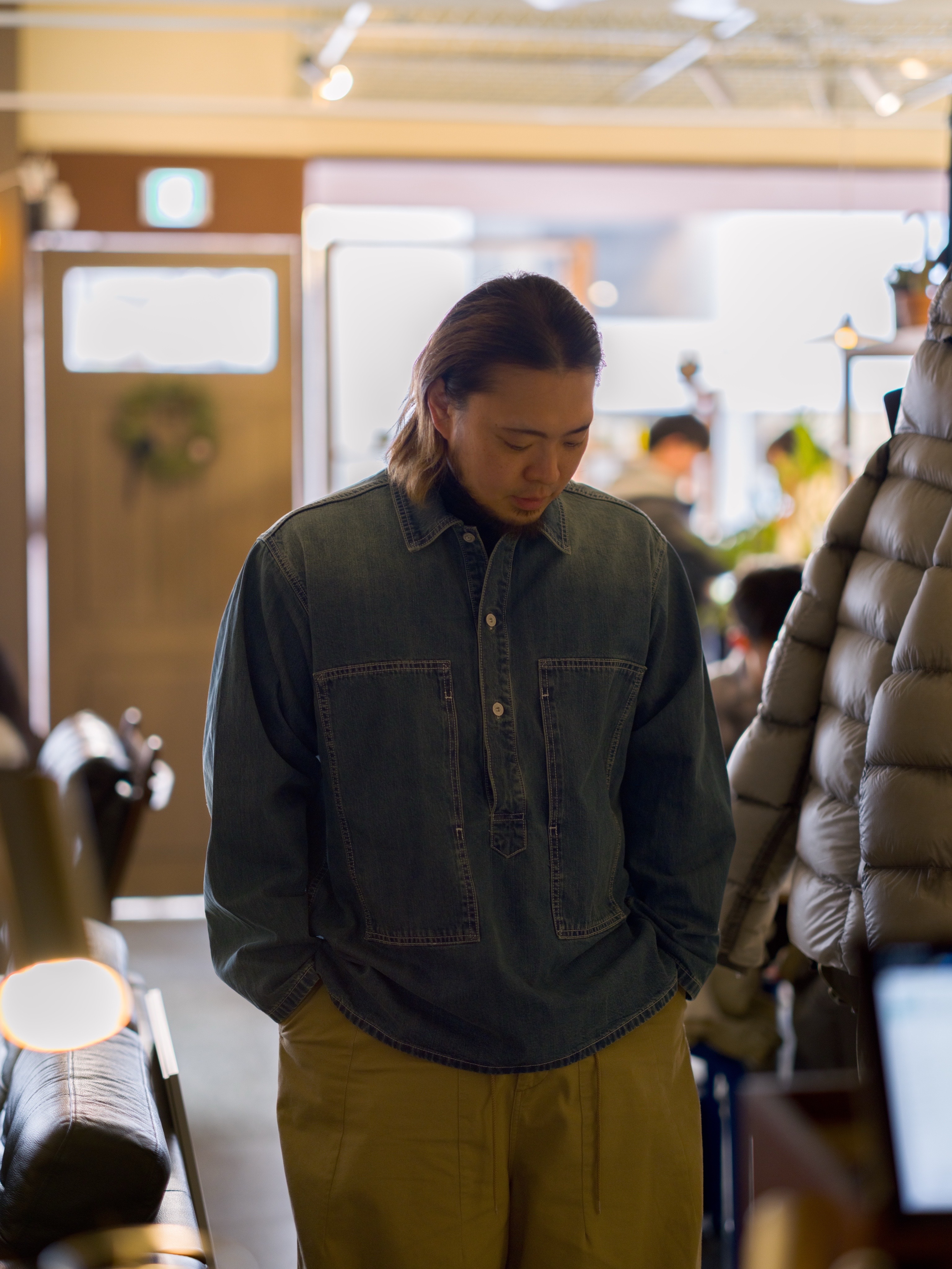 Needles H.D. Fatigue Pants Olive, Needles H.D. Pant Military Khaki 착용 스타일 - 4