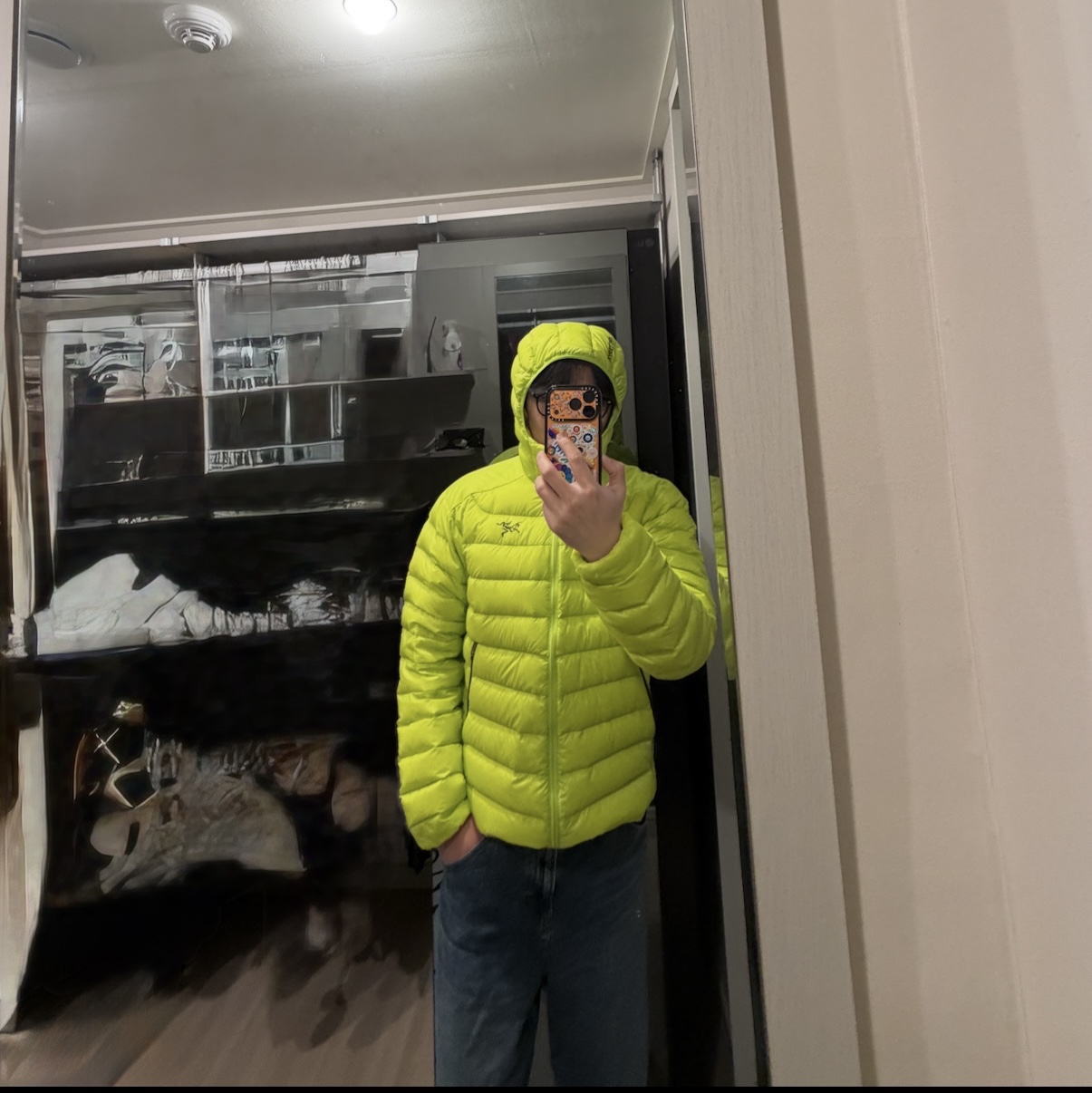 Arc'teryx Cerium Hoody Mantis 착용 스타일 - 2