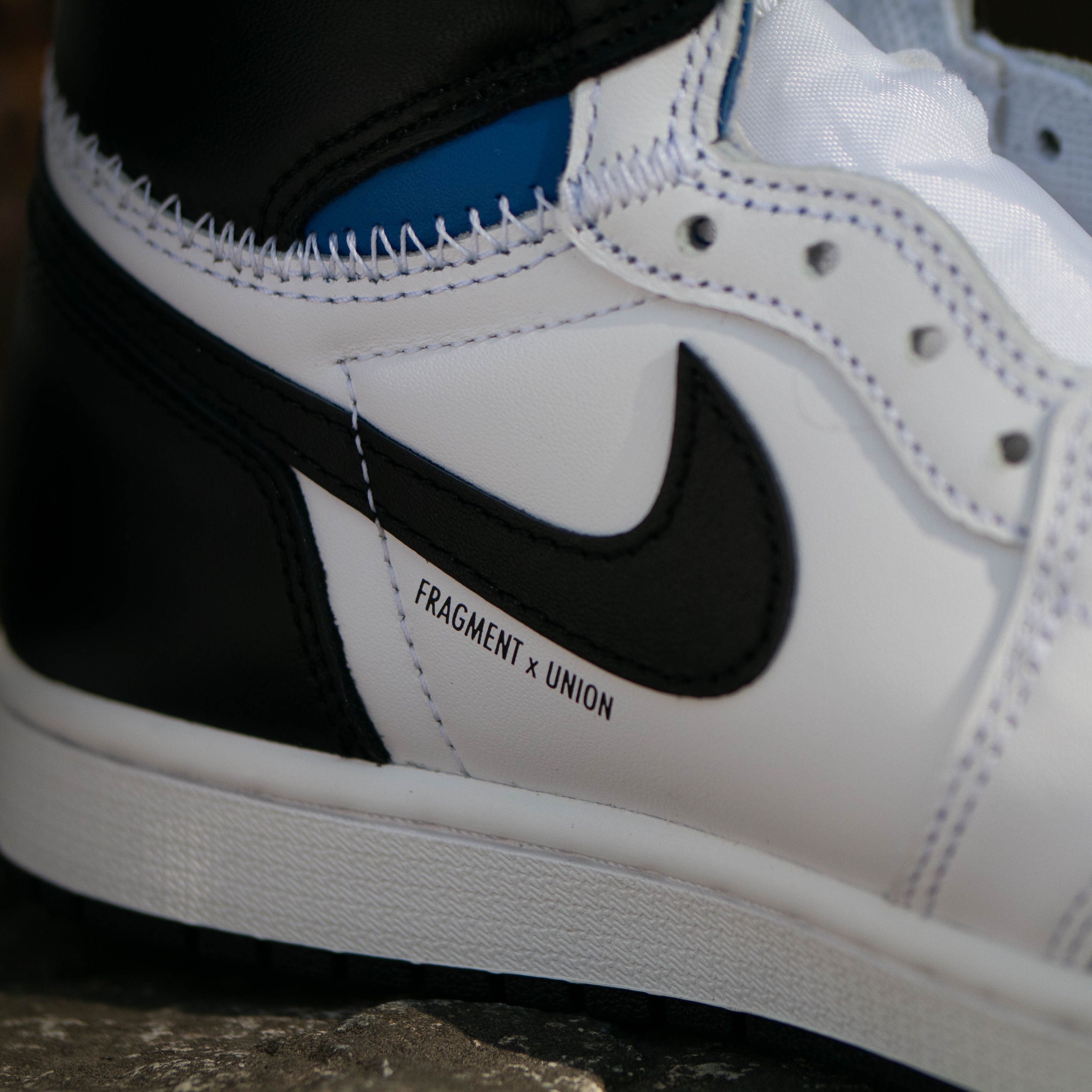 Jordan 1 x Fragment x Union LA High OG SP White Black 착용 스타일 - 7